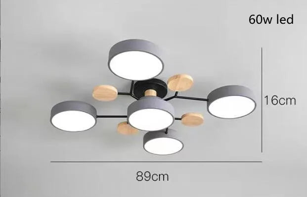 Modern Living Room Ceiling Chandelier Light Three Colors Changed led Ceiling Lights for Bedroom Dining Room 220v Ceiling Lamps