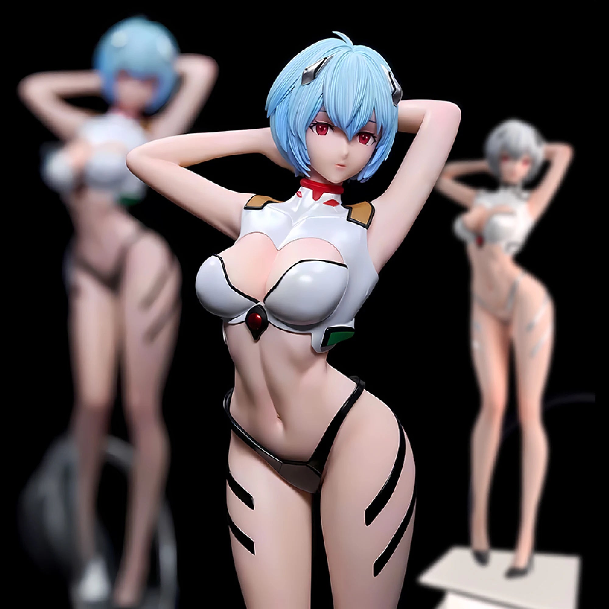 Neon Genesis Evangelion Asuka Langley Rei Ayanami  Mari Makinami Action Figure PVC Posable Model Anime Collectible Toy