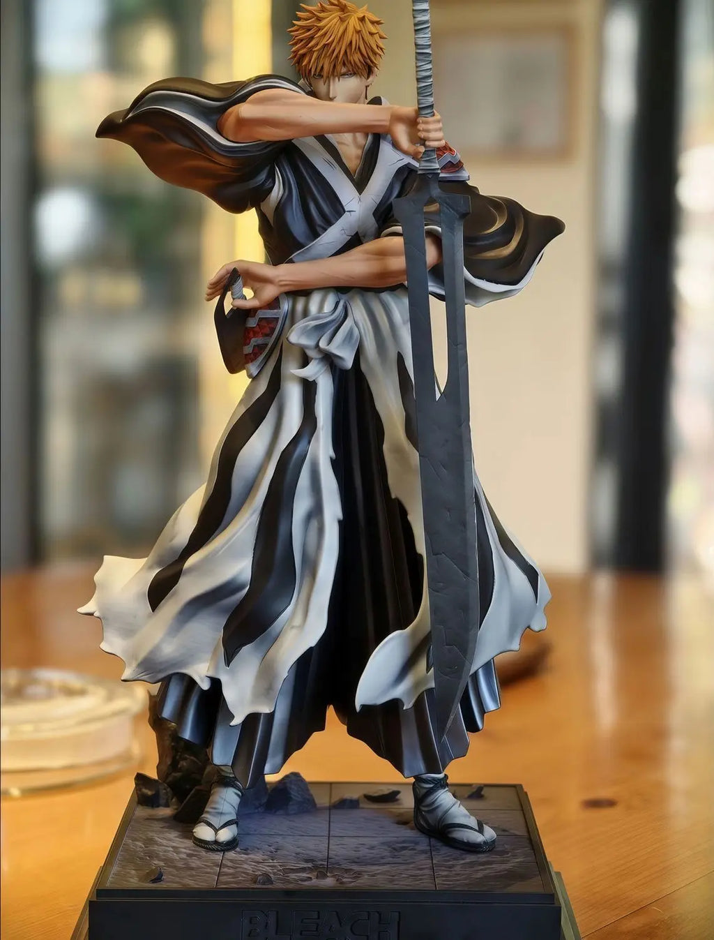 Naruto Kurosaki Ichigo Anime figures Burst of anger Grim Reaper can be Move 33cm/12.99Inch PVC Action Wild Battle Toys Gifts