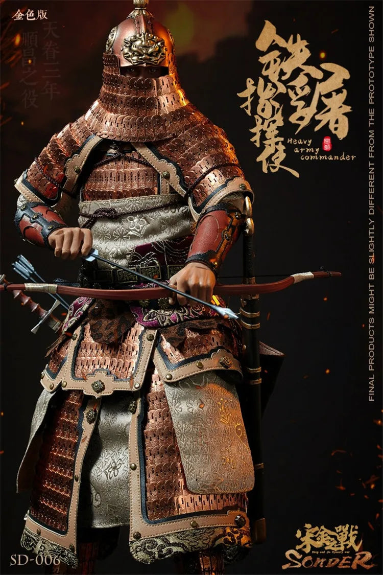 Sonder Sd006 1/6 Ancient Chinese Soldier Commander Jin Dynasty  Soldier Combat Suit Version 12" Action Figure Model Collection