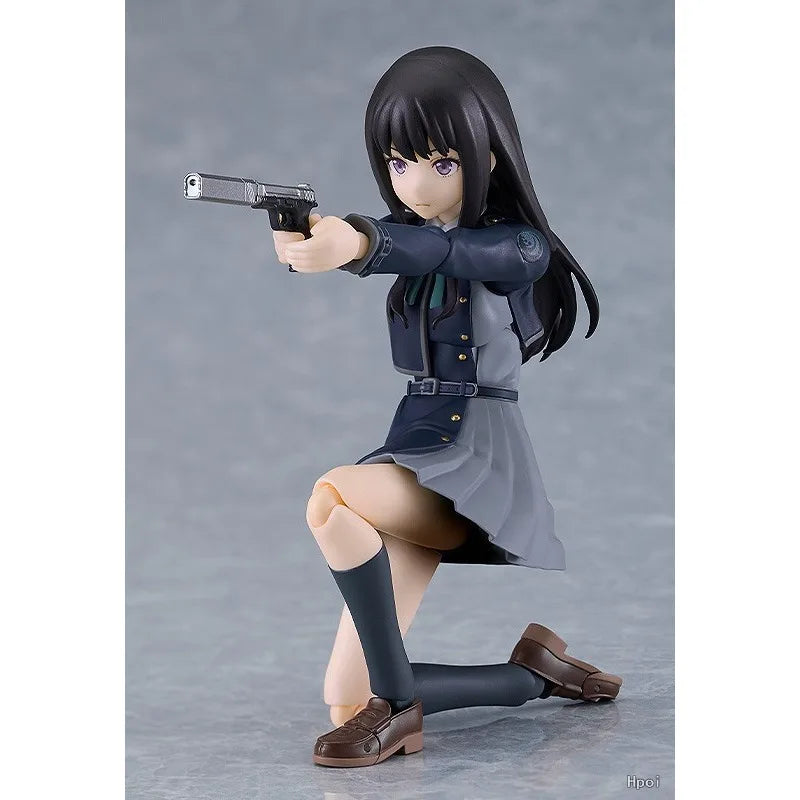 Max Factory Genuine Figma Series Lycoris Recoil Anime Model Toys 615  Nishikigi Chisato 616 Inoue Takina Finished Model Toys