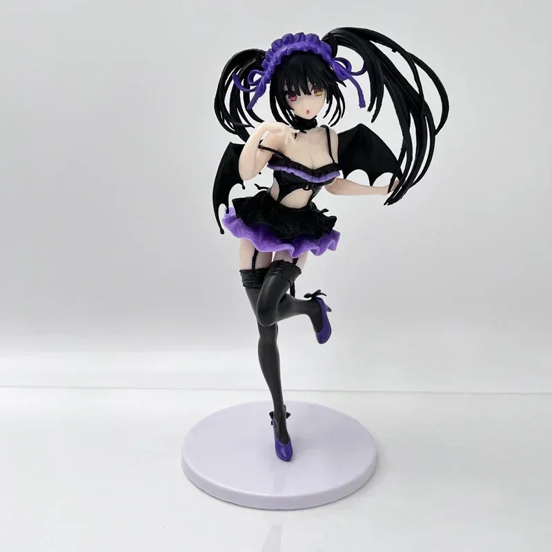 18cm Date A Live V Yatogami Tohka Anime Figure Kurumi Tokisaki Bunny Girl Action Figure Yoshino Figure Adult Model Doll Toy Gift