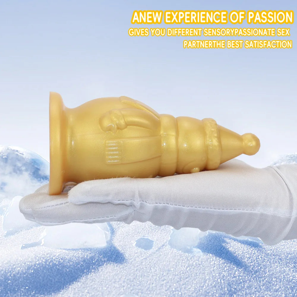 25Oversize Soft Butt Plug Silicone Anal Toy Unisex Use Anal Massage Vaginal/Anal Dual-Use Dildo Suction Cup Sexy Toys Adult Toys