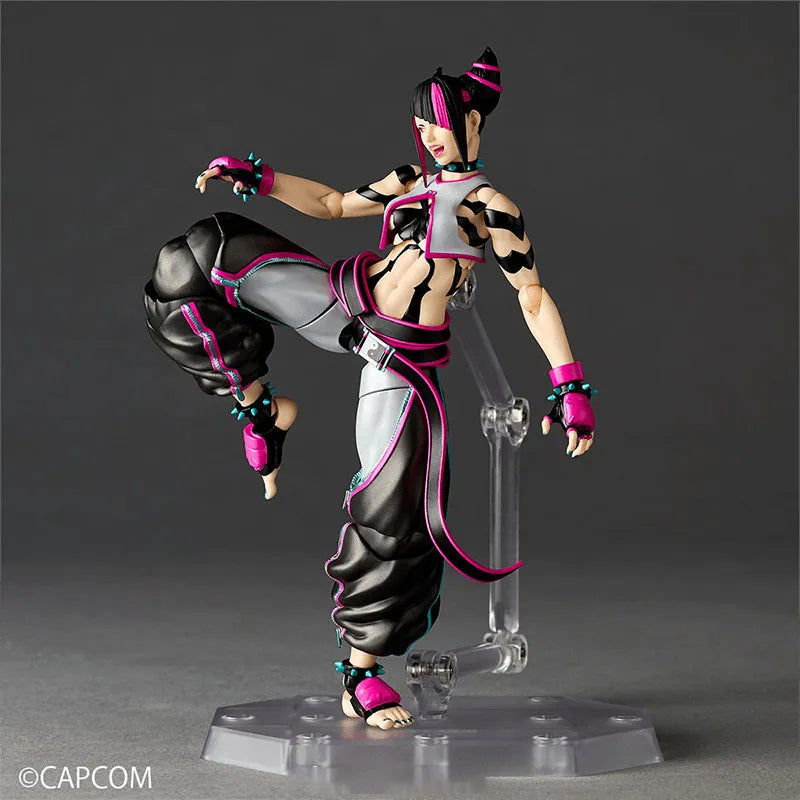 TYCTOYS Originate Kaiyodo Han Juri Movability Model Toys Revoltech AMAZING YAMAGUCHI SF6 Model Action Figure Toys