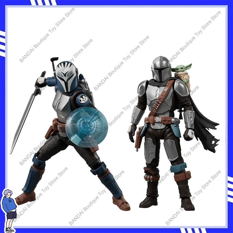 Original Blokees Star Wars - CHAMPION CLASS - The Mandalorian Din Djarin and Grogu Bo-Katan Kryze Assembleable Action Figures