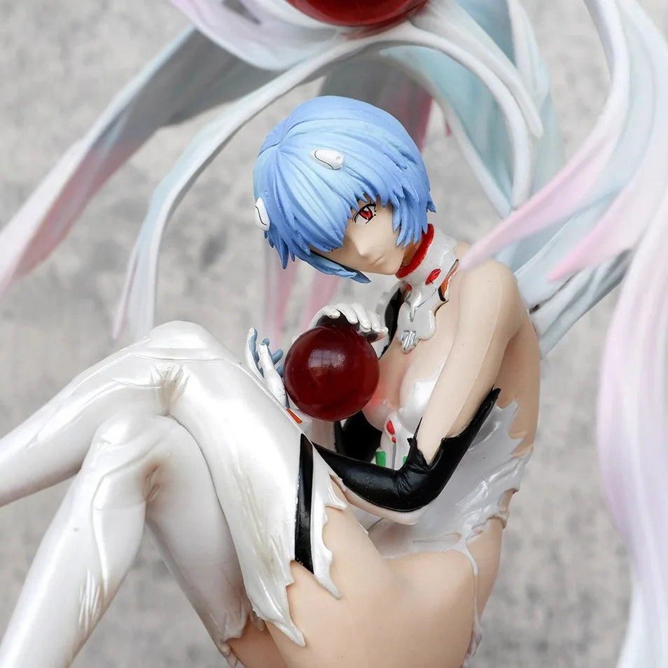 Angel Ayanami Rei Gospel of the New Century Double-Headed Carving Anime Action Figure Ornament Beautiful Girl Collectible Toy