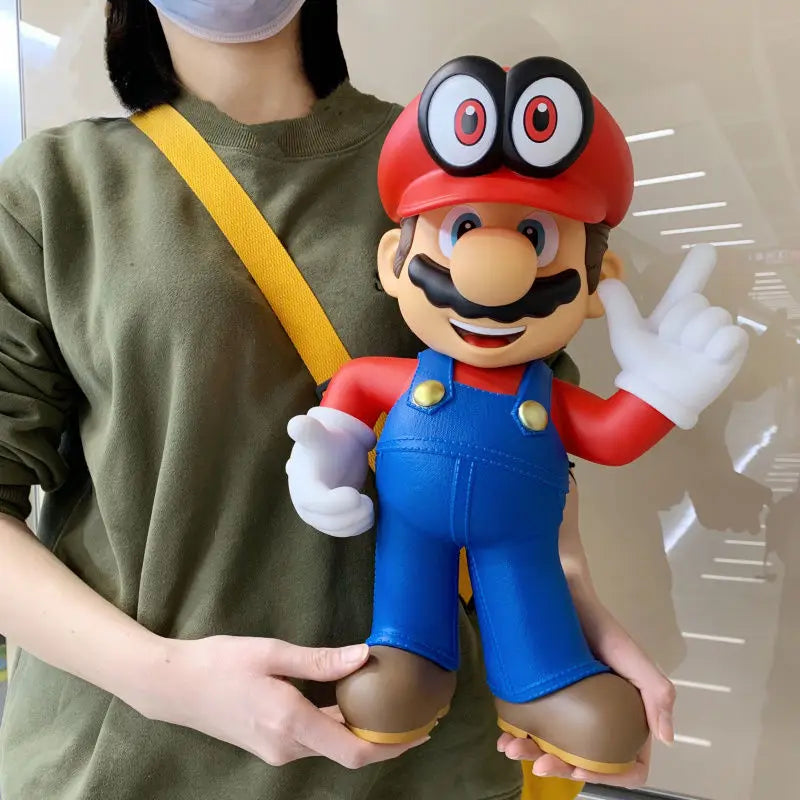 Neu Anime Große Größe Bowser Figuren PVC Bros Hut Kann Nehmen Off Spielzeug modell Für kinder