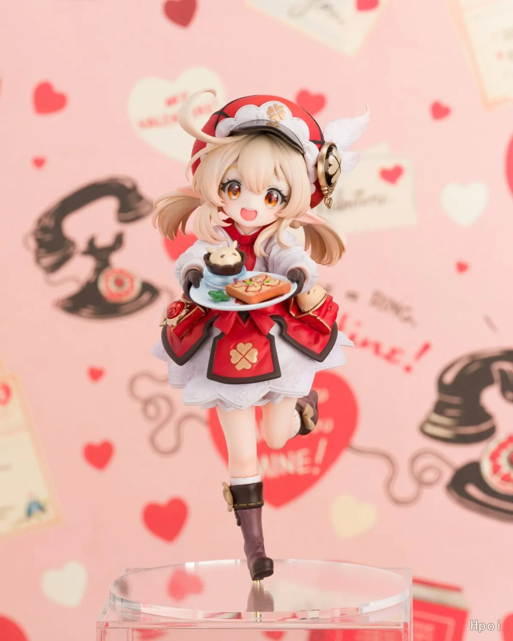 Anime Klee Xiao Figur Spiel Genshin Impact 17CM PVC Sitzend Rote Huttasche Ornamente Modell Kinderspielzeug Puppensammlung Ornamente Geschenk