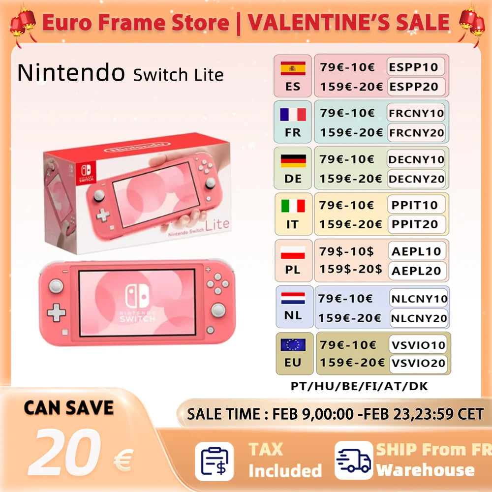 Nintendo Switch Lite  5.5 inch LCD Nintendo Switch Handheld Game Console 32G Internal Storage Touch Screen Bluetooth 4.1