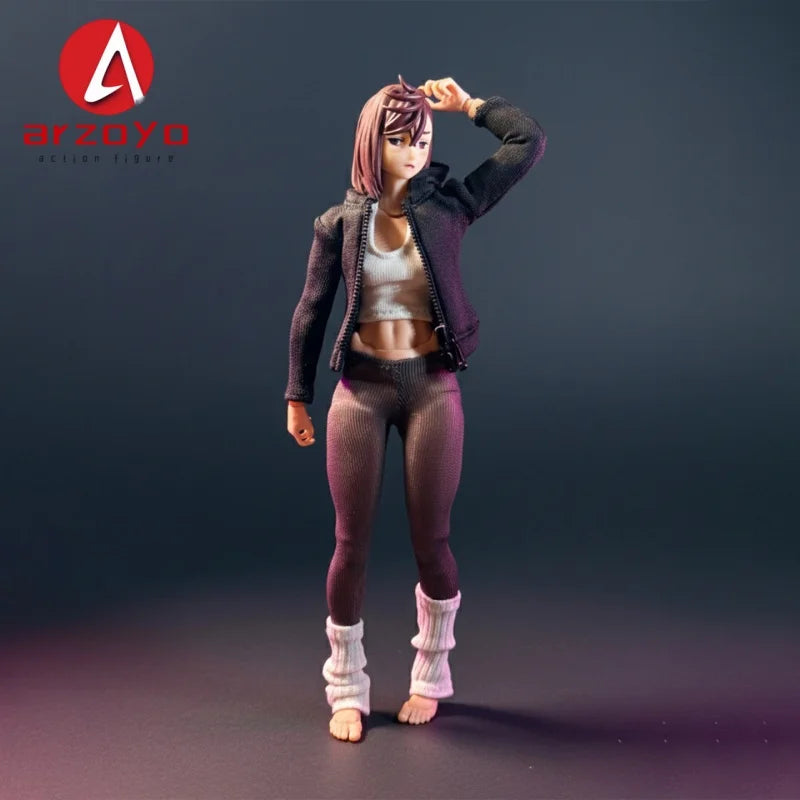 1/12 Scale Vitality Sports Tank Top Yoga Pants Stacked Socks Set Clothes Model Fit 6" Nt-04 Romankey Action Figure Body Model
