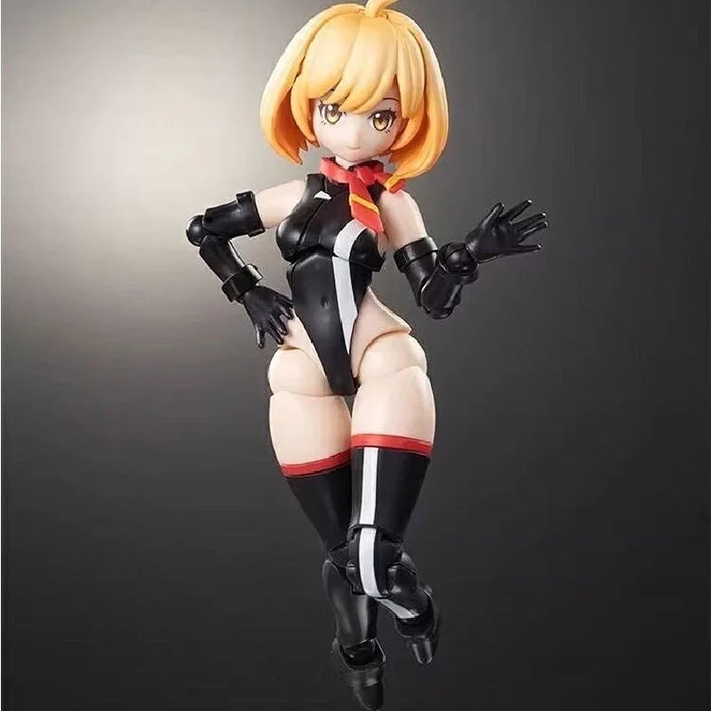Big Fire Bird × Hemoxian Mecha Musume Action Figure Collectible Toy with Sky001 Mecha & Interchangeable Parts for Hobbyists
