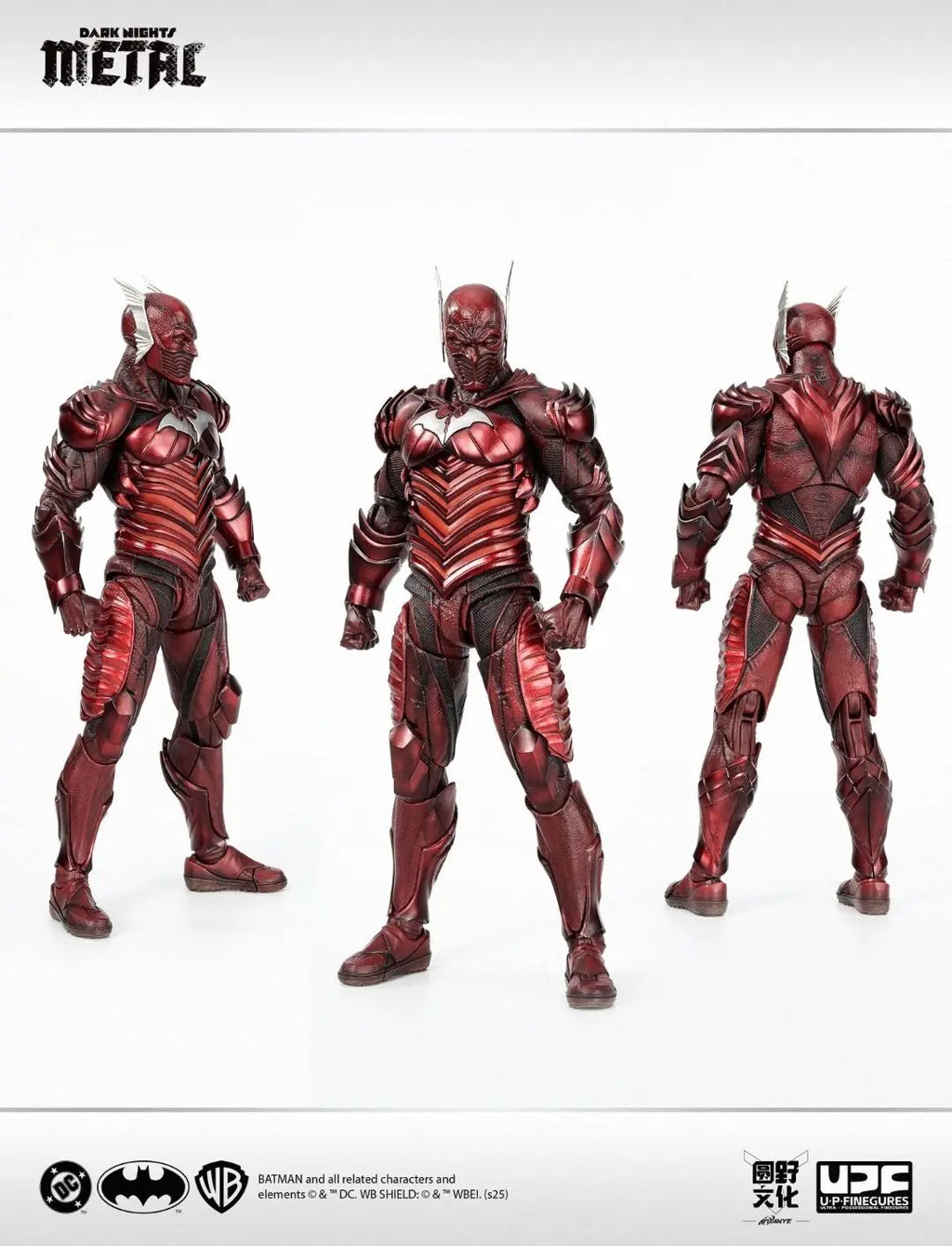 In-stock Yuan Ye Culture Quality Made Dark Night Metal Red Death Demon Red Grim Reaper 1/12 Poseable Figure Collectible Gift
