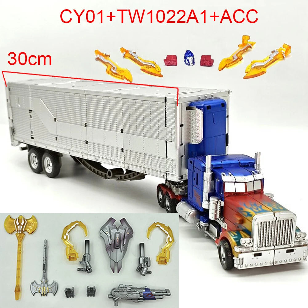 Robot Optimus Commander TW1030 Transformation Toys BAIWEI Trailers CY01 Tactical Container TW1022EX Deformation Action Figure