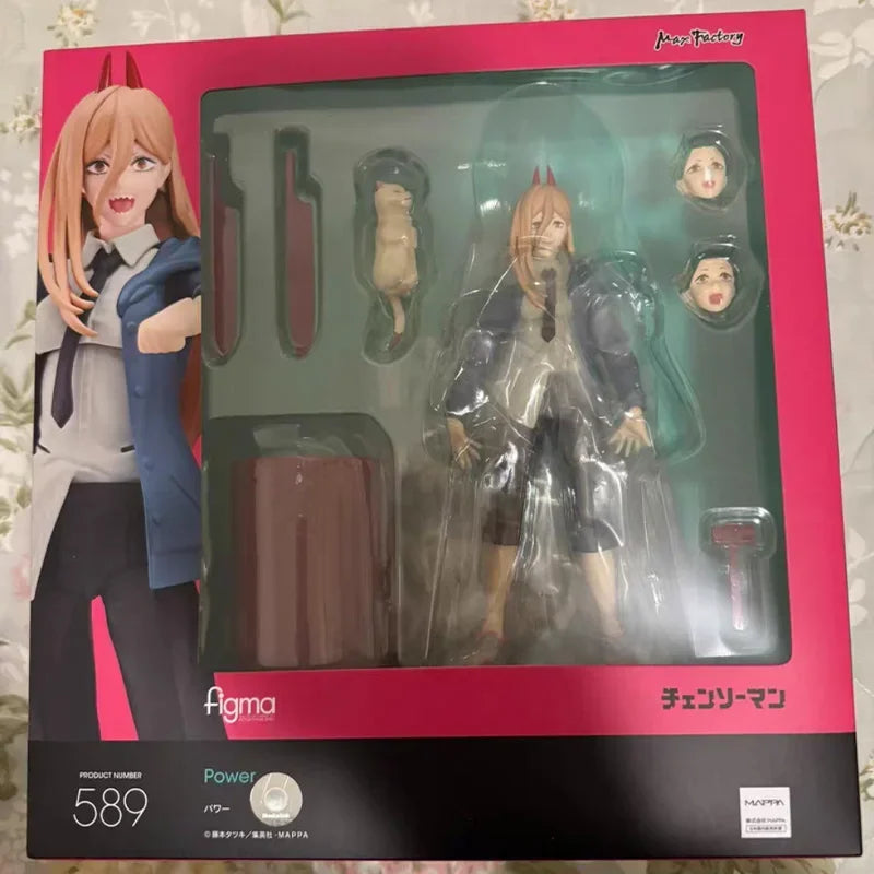 100% Original Max Factory figma No.589 POWER CHAINSAW MAN Denji PVC In Stock Anime Action Figures Model Toy Gifts
