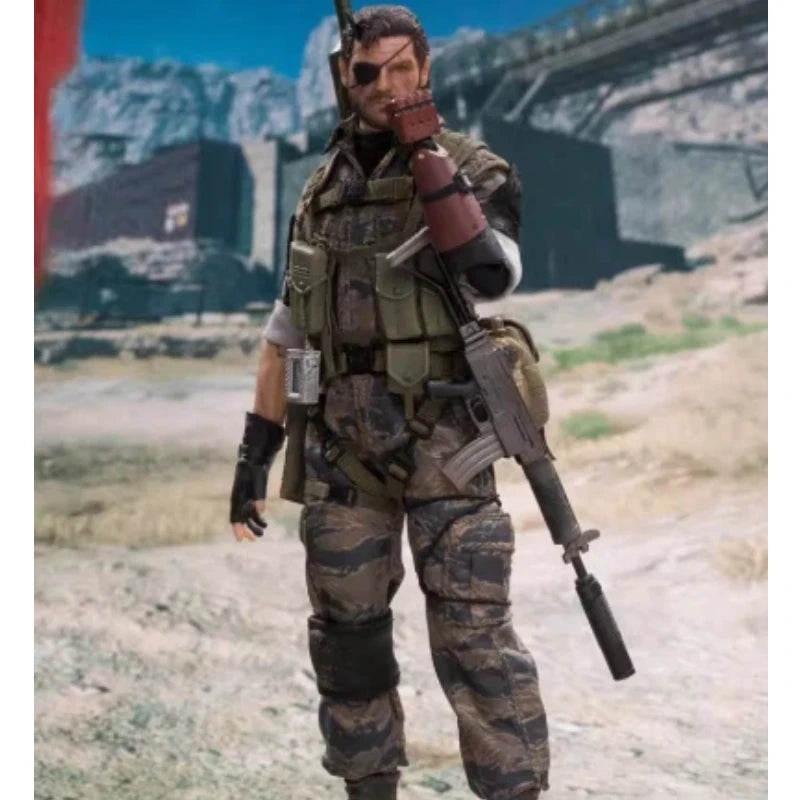 Metal Gear Solid The Phantom Pain Ishmael 1/12 Old Snake Action Figure Desktop Ornament Birthday Gift