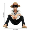 12cm One Piece Anime Figure Luffy Sitting Position Action Figure PVC Model Collection Statue Figurine Doll Toy For Birthday Gift