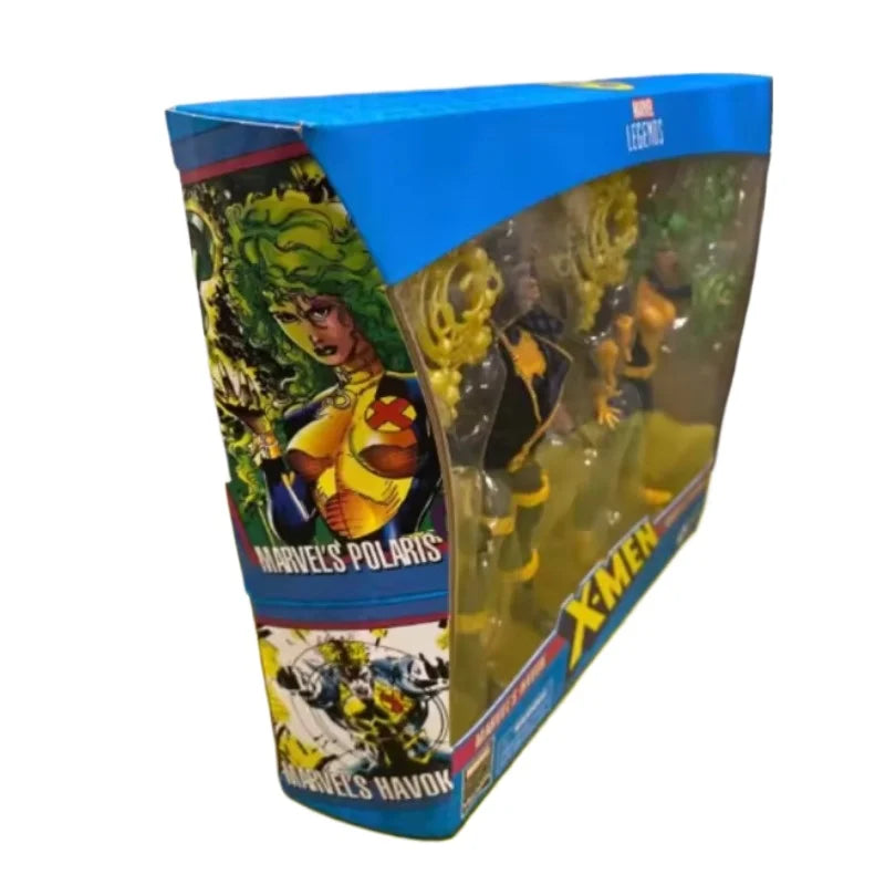 New Original Marvel Legends Series X-MAN HAVOK & POLARIS Action Figures Model Toys Gifts