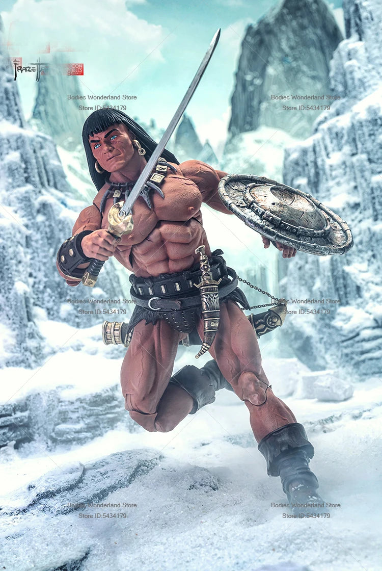In Stock 1/12 Scale Barbarian Soldier Warrior Frazetta Girls Series 6Inch Action Figure Doll Collection