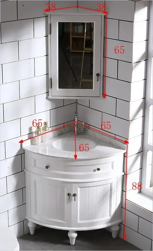 Multifunktionsmöbel Schmaler Badezimmerschrank Holzwaschbecken Lagerung Offene Schränke Aktenspiegel Regal Luxus Gabinete