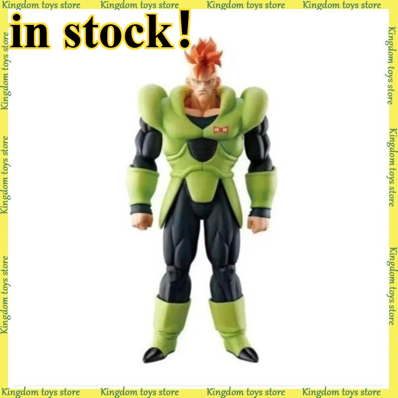 In Stock 29cm Dragon Ball Z Anime Figures ANDROID 16 Figure PVC Statue Collection Desk Ornament Model Toys Statue Boy Gifts