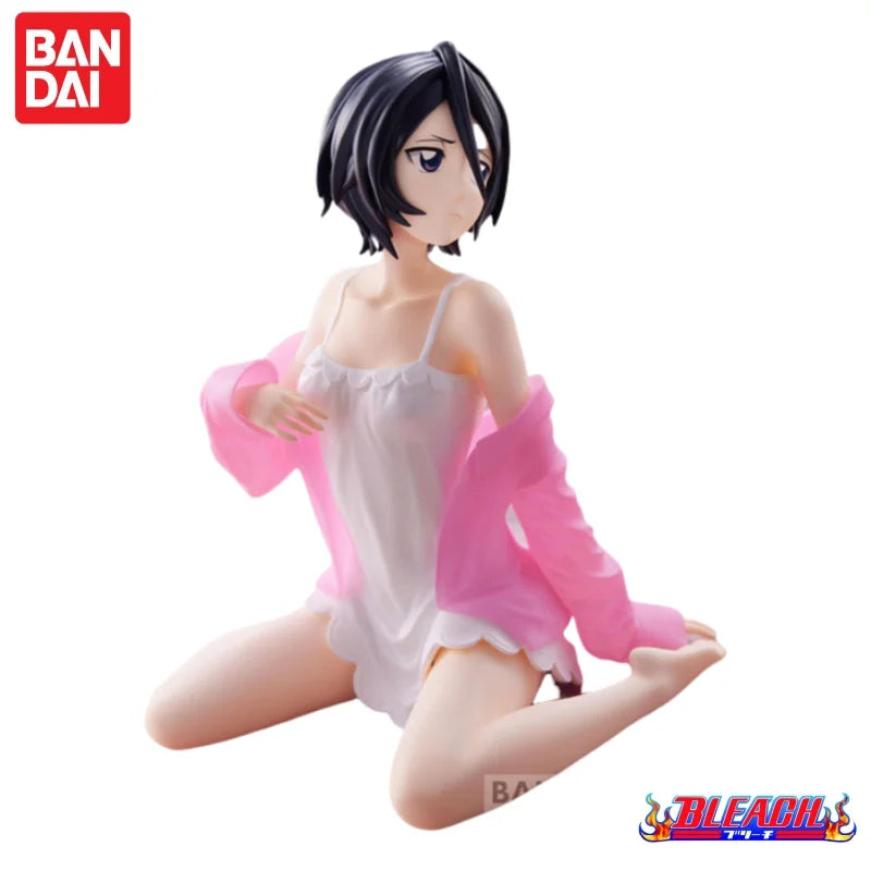 In Stock Bandai Original Bleach Kuchiki Rukia Banpresto Action Figure Model Doll Brand New Boxed Anime Action Figures Toys