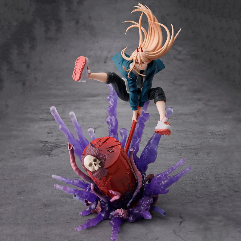 Genuine Original Figuarts ZERO Power Chainsaw Man Anime Figure PVC 23CM Collectible Model Dolls Statuette Toys Ornament Gift