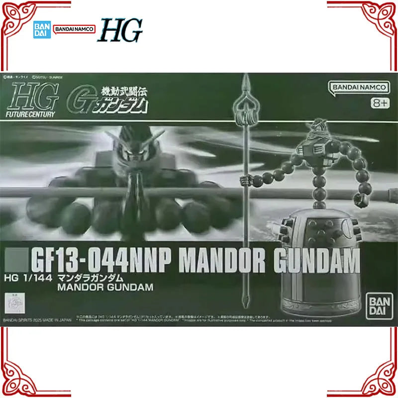 In Stock Genuine Bandai Gundam Model Kit HG 1/144 GF13-044NNP Mandor Gundam Anime Action Figure Collection Assembly Model Toys