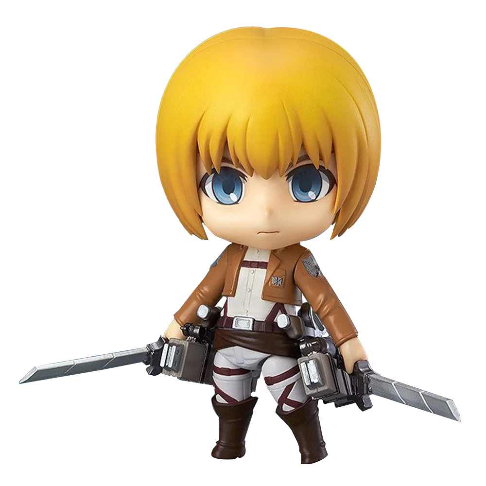 In Stock Armin Arlert 435 Anime Titan Figure Armin Arlert Action Figure Levi Figurine Model Kawaii Doll Cute Q-version Toys Gift