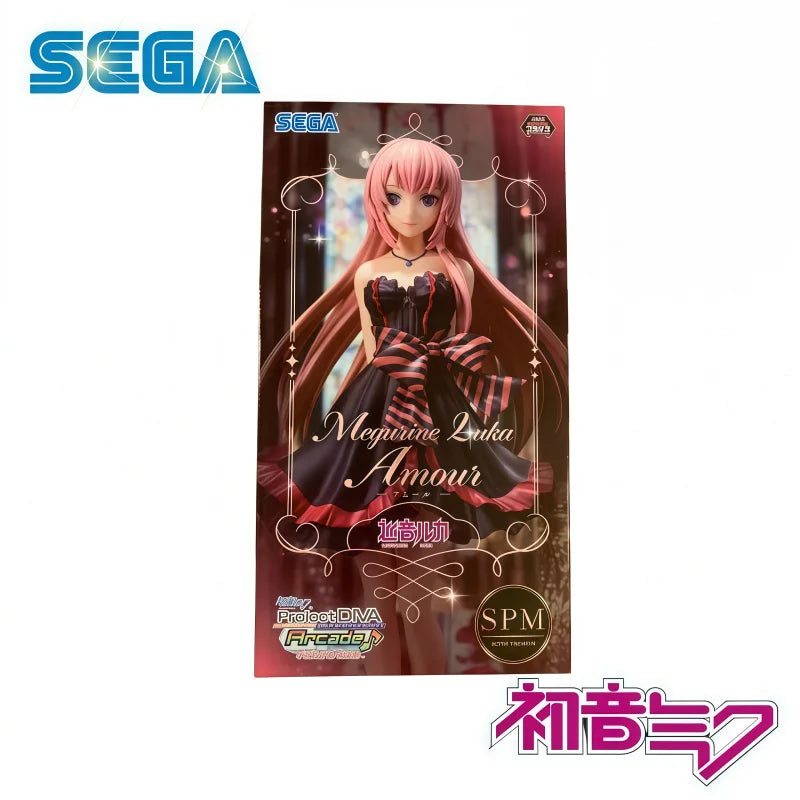 In Stock 100% Original SEGA Hatsune Miku Megurine Luka Action Figure Model Doll Brand New Boexd Anime Characters Garage Toys