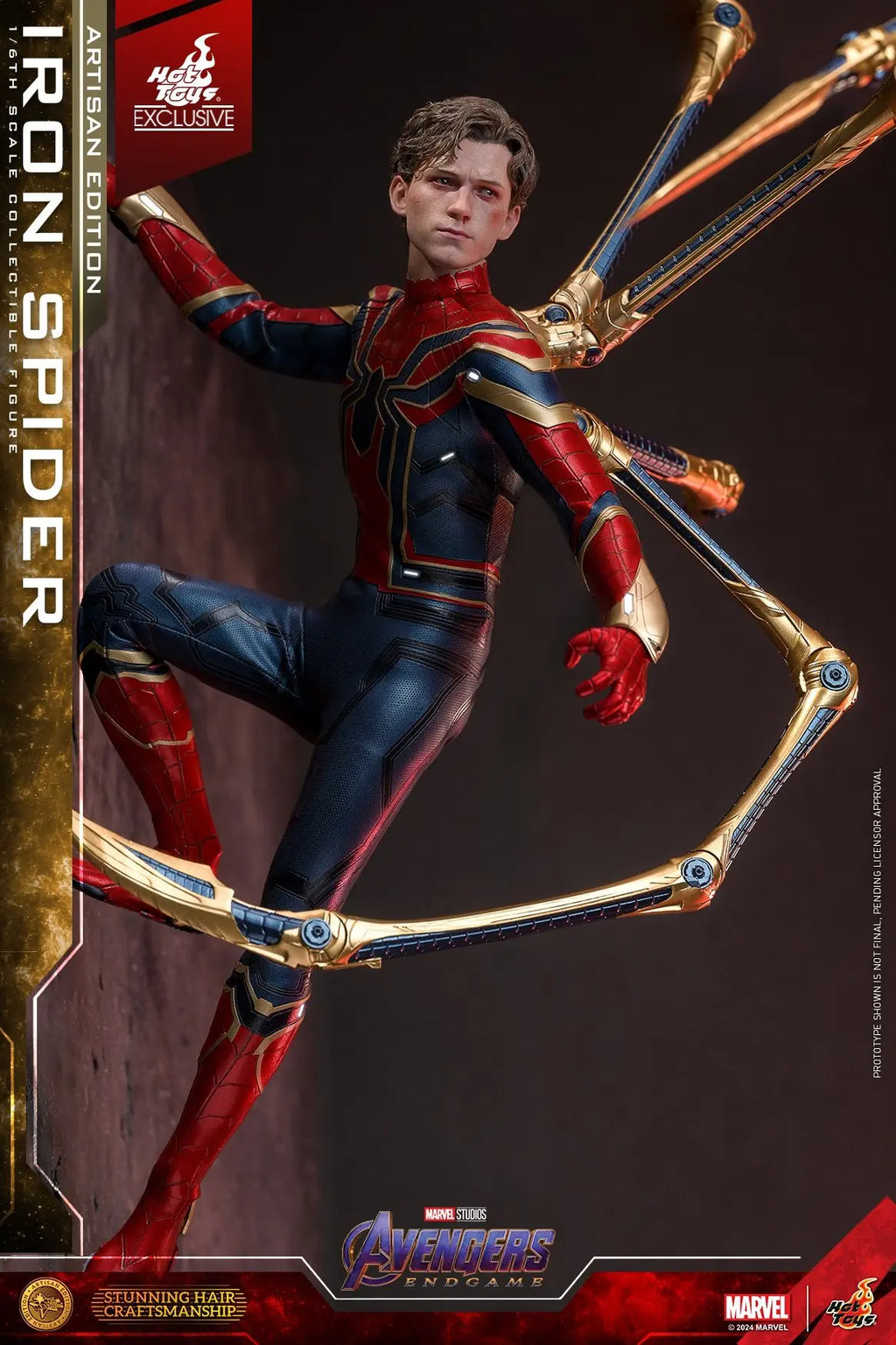 In Stock HotToys MMS761 MMS762AE Iron Spider 1/6 Soldier Figure Animation Action Figure Toy Gift Model Collection