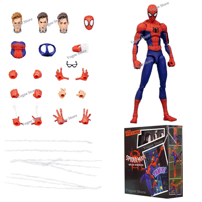 Sentinel Sv Action Miles Morales Gwen Stacy Figure Spiderman Model Spider-man Into the Spider Verse Peter Miles Figurine Toys