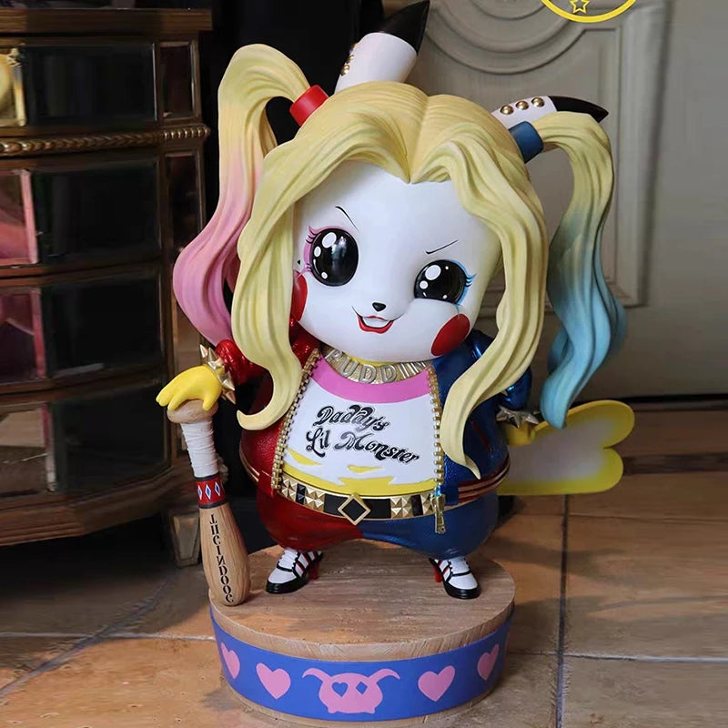 Marvel Anime DC 12CM Q Edition Clown Picchu Doll Figure Case Desktop Decoration Model Collection Christmas Surprise Gift