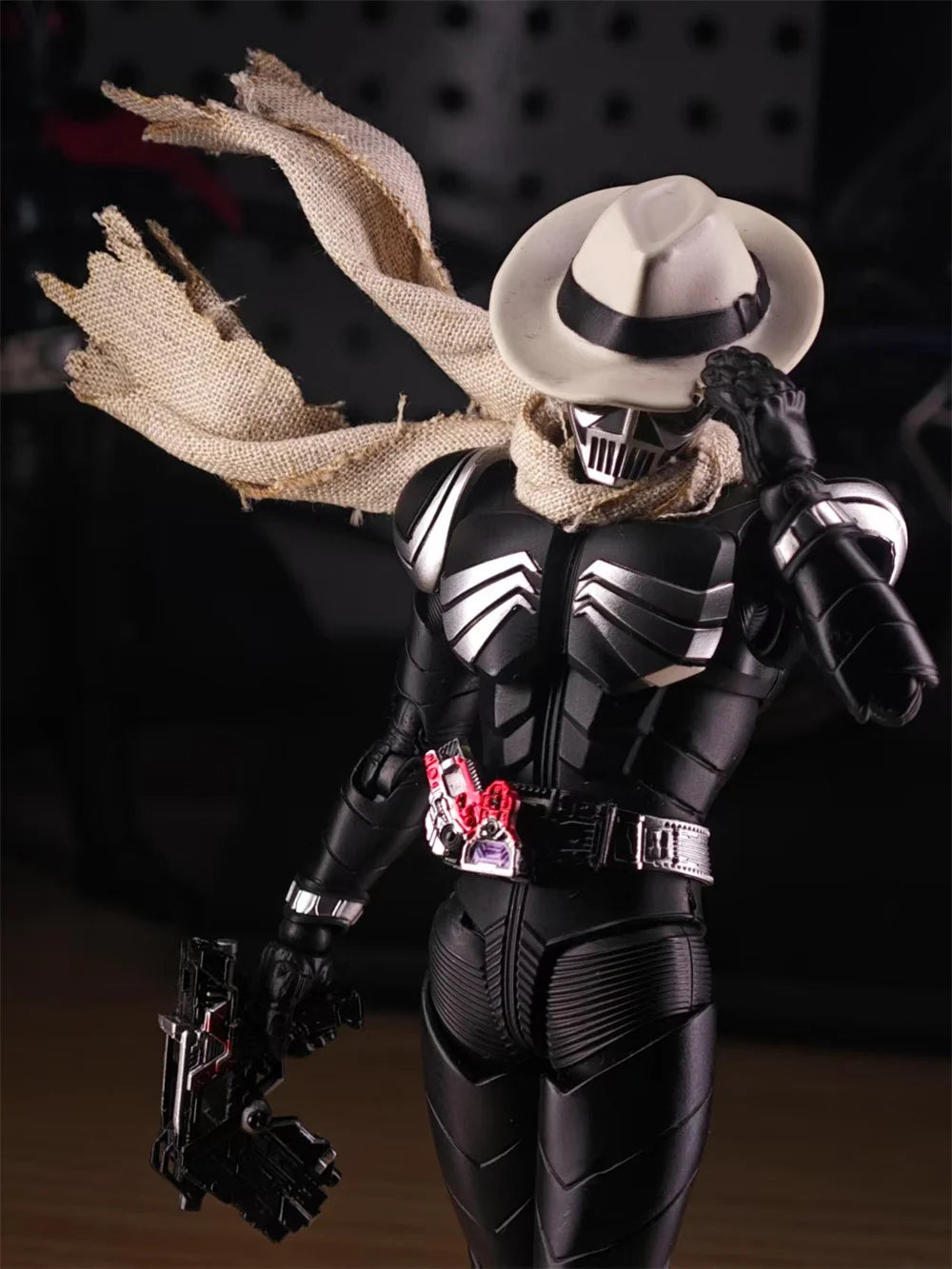 Handmade 1/12 Scale Kamen Rider Classic Same Style Mini Cloak Scarf Accessories For 6inch SHF Action Figures Body