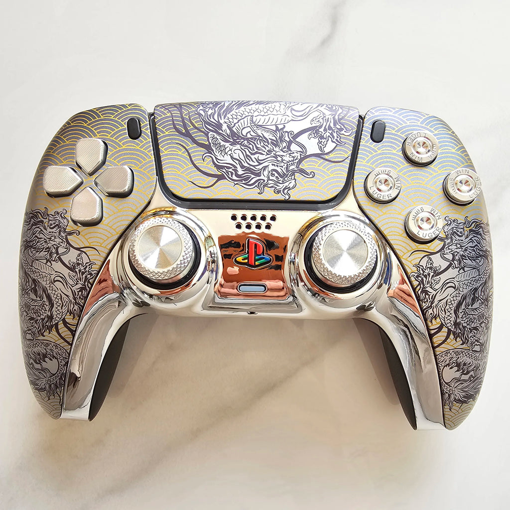 NEW Johnny Old Video Gamer Golden Dragon Handmade Original Gamepad Hall TMR Electromagnetic Joystick Wireless Gaming Controller