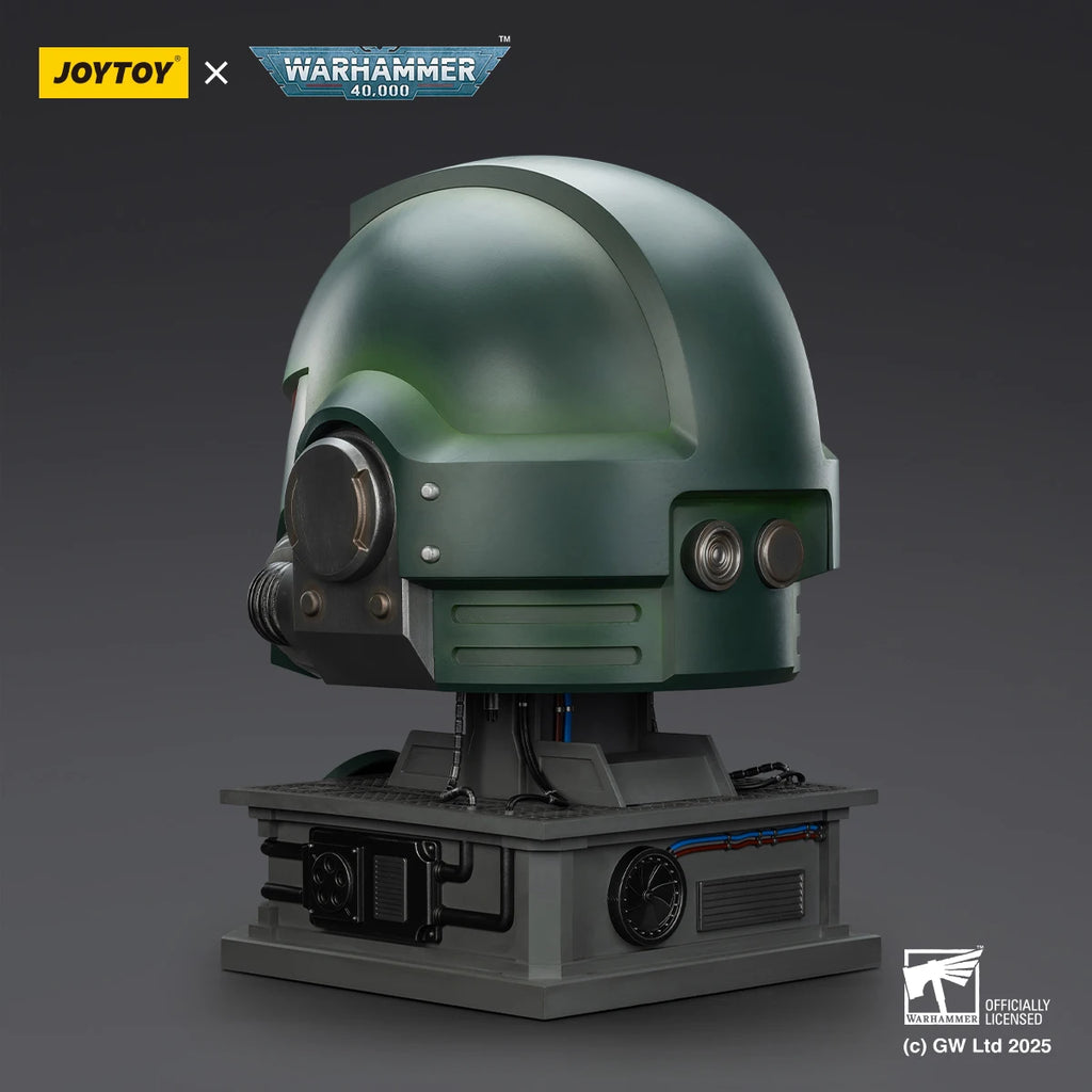 Dark Angels MKX Helmet 1:1 Action Figure Wear JOYTOY Warhammer 40K Toys Model Dark Angels Collection Helmets Display Stand
