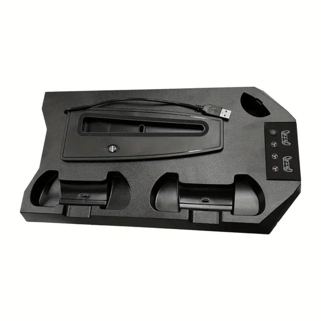 Cooling Stand for PS5/PS5 Slim Console Controller Gamepad Charging Station Cooling Dock for Playstation 5 Console Disc/Digital