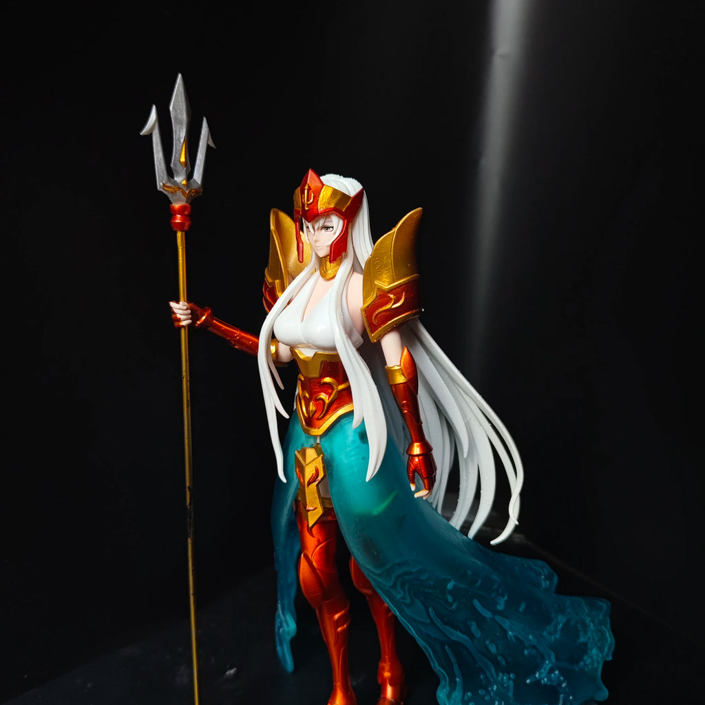 Saint Seiya The Lost Canvas Serafina the Female Sea Emperor and Athena Hades Statue Tough Resin Model