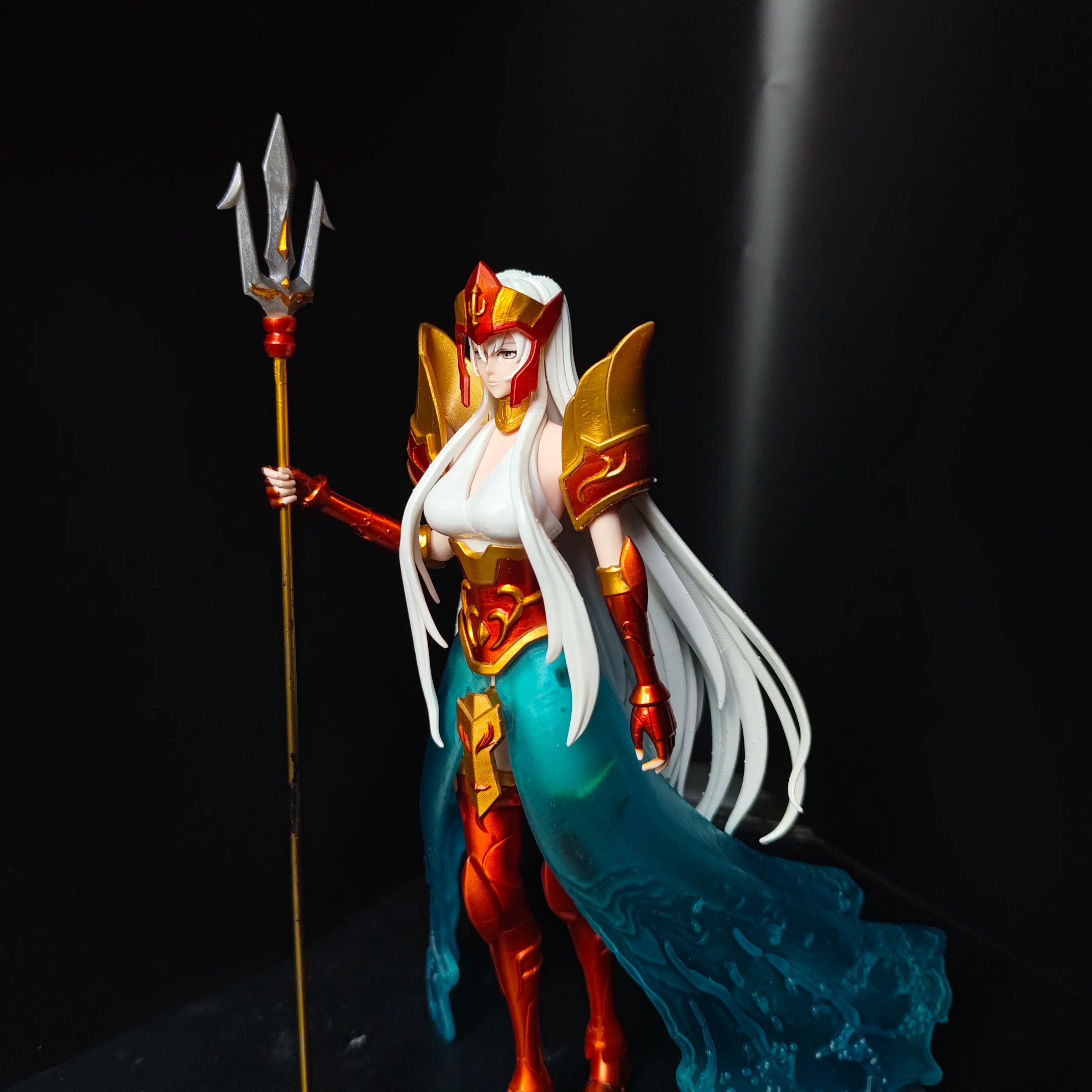 Saint Seiya The Lost Canvas Serafina the Female Sea Emperor and Athena Hades Statue Tough Resin Model