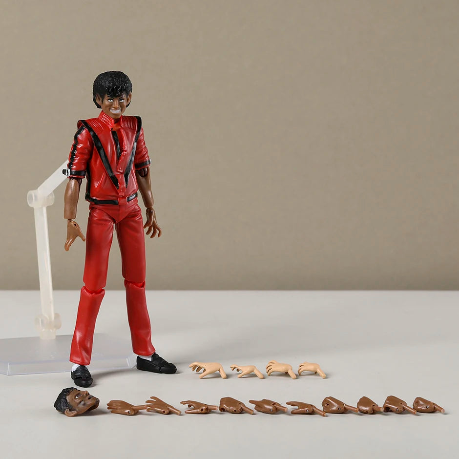 MJ Thriller Ver. Movable Assemble Action Figure Figurine Model Toy