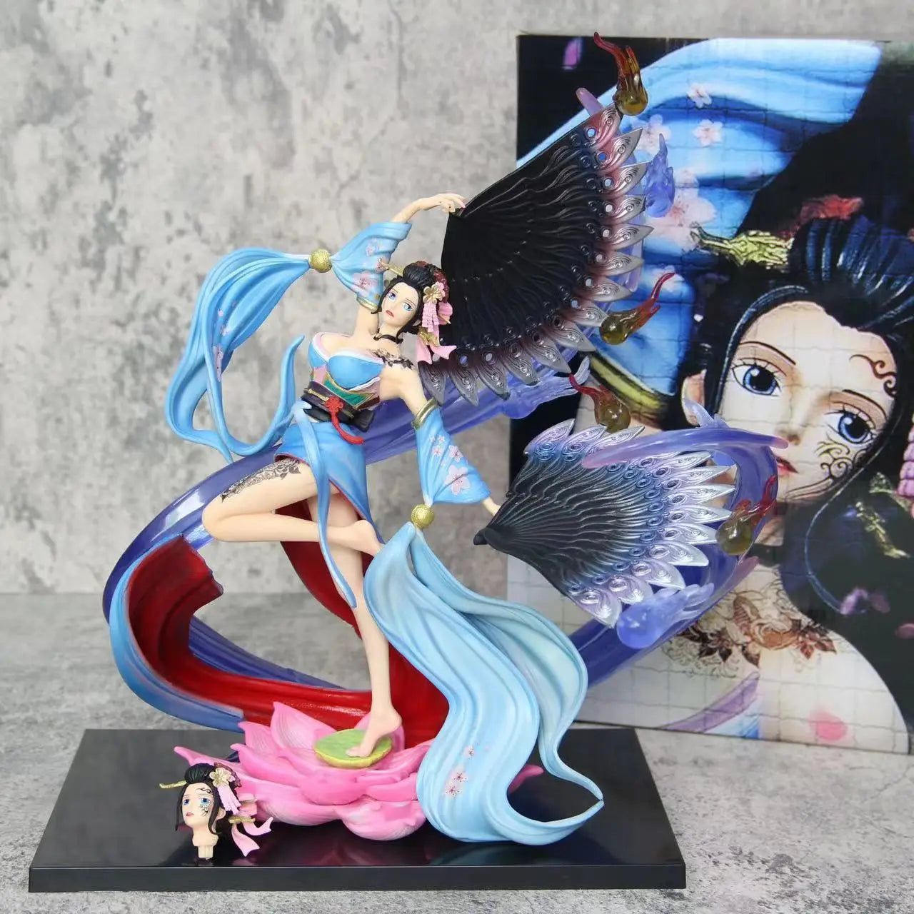 32 cm große One Piece Nico Robin im Kimono Kabuki Anime-Figur, Modellstatue, Sammlerstück, Schreibtischdekoration, Spielzeug