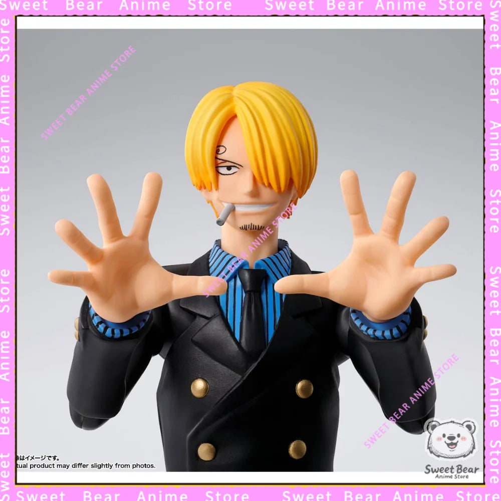 In Stock Bandai Soul SHF One Piece Sanji The Dawn of Adventure Action Figure Anime Model Trendy Toys Desktop Doll Collectibles