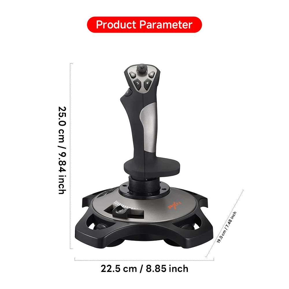 PXN-2113 Pro Joystick Flight Simulator Gamepad Controller PC Flight Simulation Cockpit Stick for PC/Desktop with Vibration