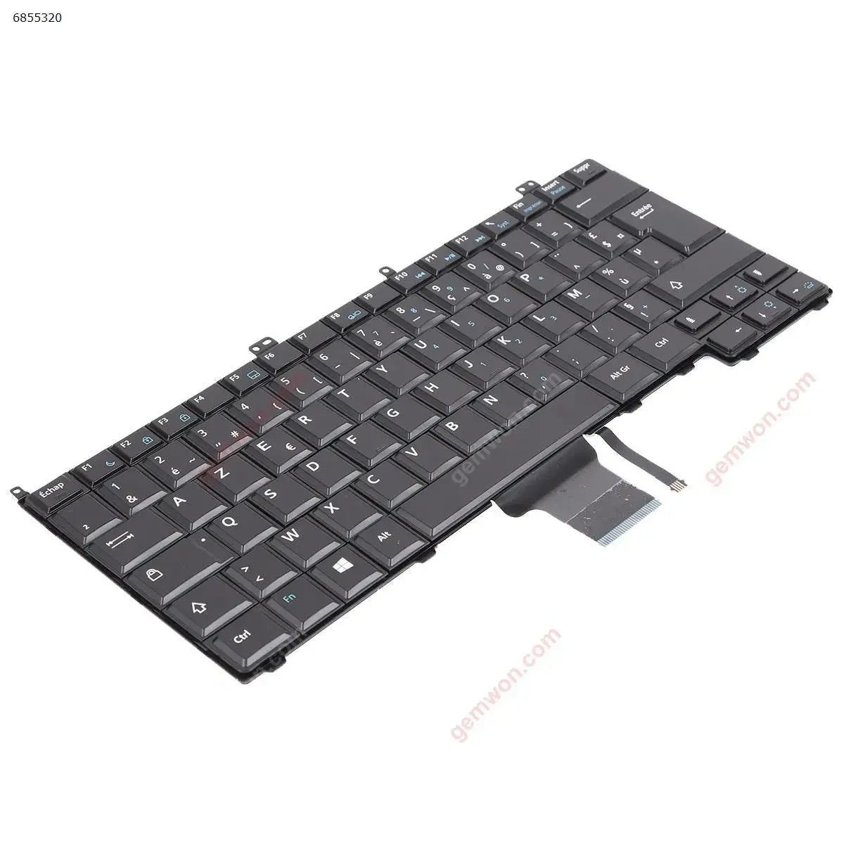 FR Laptop Keyboard for DELL Latitude E7440 E7420 E7240 Black with Backlit