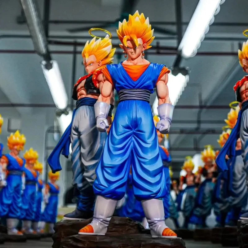 30cm Dragon Ball Jt Gogeta Figuras Dbz Super Saiya Vegetto Mountain And River Twin King 3.0 Action Figures Model Toys Kids Gift