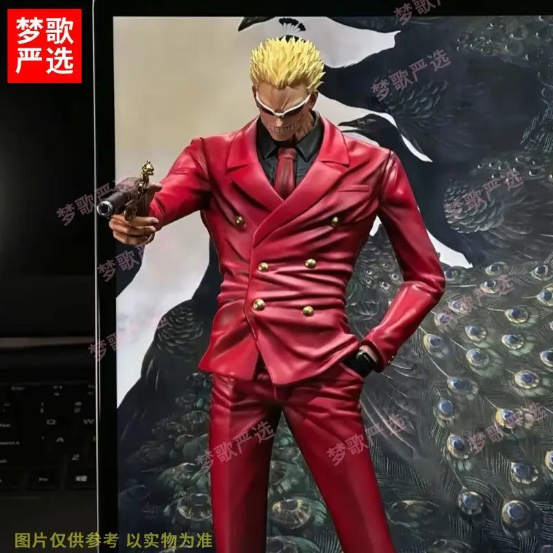 NEW 28cm ONE PIECE Anime Figures Donquixote Doflamingo Figures PVC Statue Collection Model Room Decoration Birthday Gifts Toys