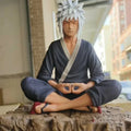 15cm Anime Jiraiya Shippuden Figurine Model GK Naruto Action Figure LF Jiraiya Figures Sitting Statue PVC Collectible Dolls Toys