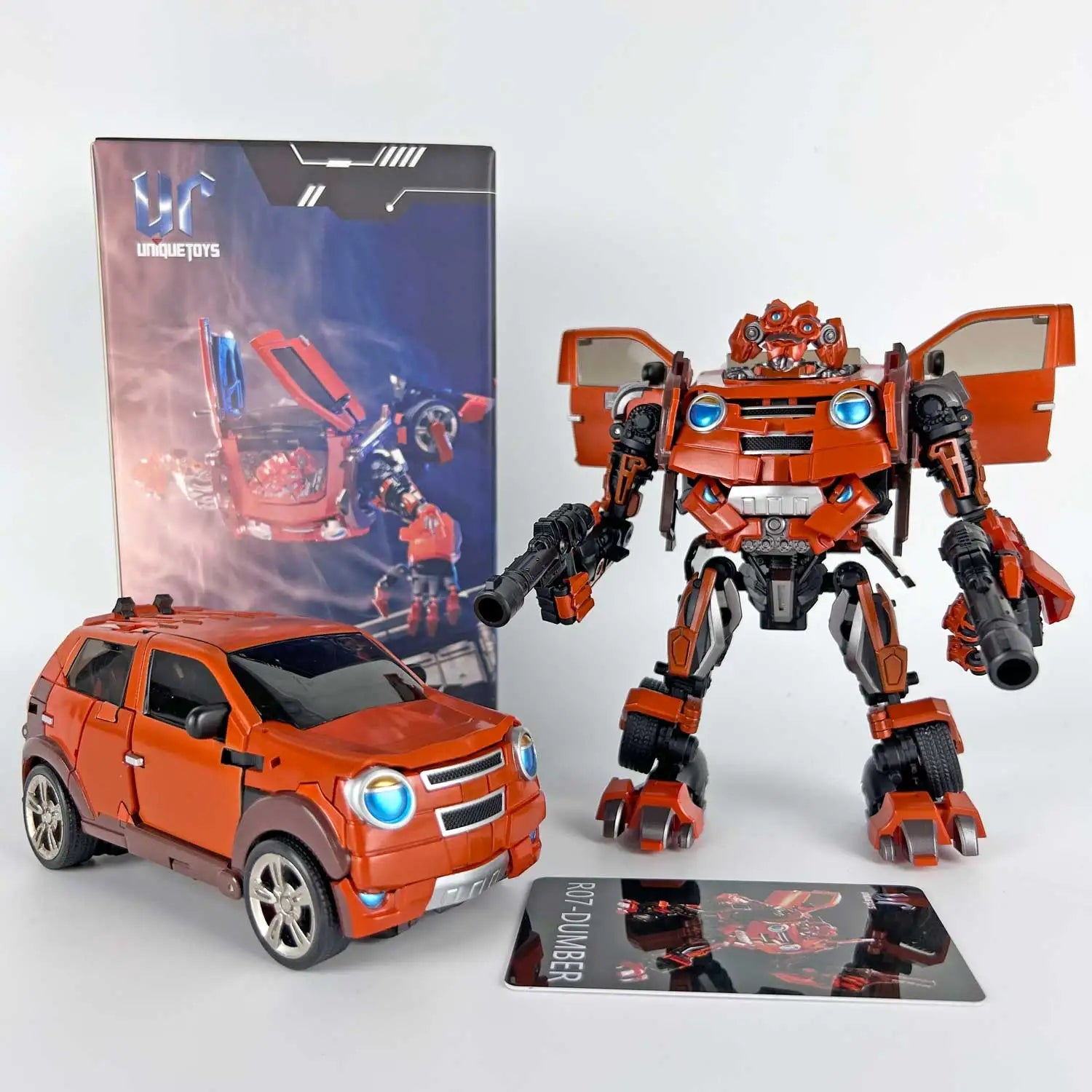 UT Transformation R-08 R08 Skids R07 R-08 Mudflap Dumber Twins 13cm Unique Toys Trax Alloy Action Figure Robot Toys