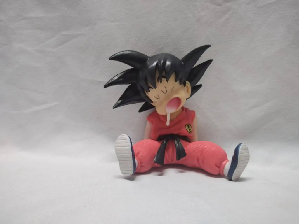 10cm Dragon Ball Anime Figure Son Goku Super Saiyan Q Version Model Figurine PVC Statue Collection Toys Children Christmas Gifts