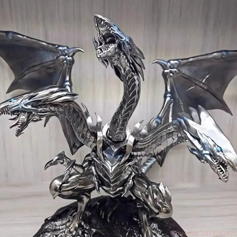 25CM Yu-Gi-Oh Figure Blue-Eyes White Dragon Figure With Light Pvc Statue Model High Quality Collection Room Decoration Toys Gift