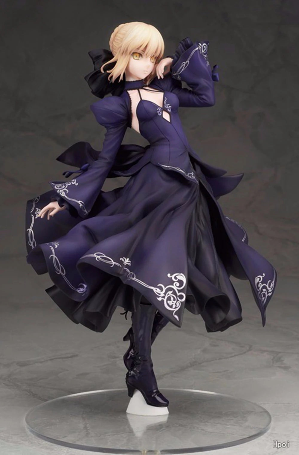 23CM Anime Gekijouban Fate/stay night Heaven's Feel Altria Pendragon Black Dress Up Saber Alter japan verision